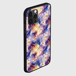 Чехол для iPhone 12 Pro Max Акварельное небо с созвездиями, цвет: 3D-черный — фото 2