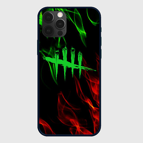 Чехол iPhone 12 Pro Max Dead by daylight fire steel / 3D-Черный – фото 1