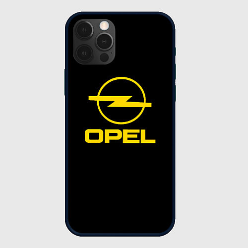 Чехол iPhone 12 Pro Max Opel yellow / 3D-Черный – фото 1