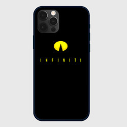 Чехол iPhone 12 Pro Max Infiniti logo yellow