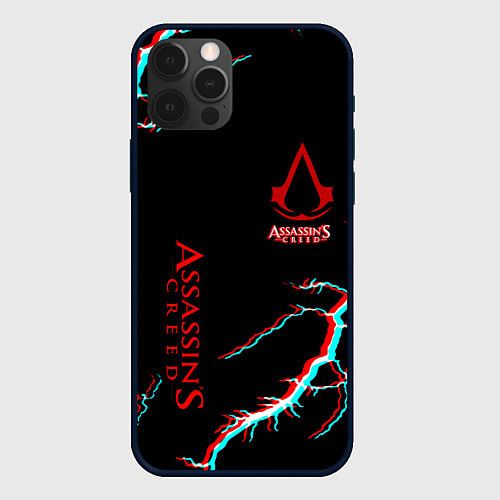 Чехол iPhone 12 Pro Max Assassins Creed strom / 3D-Черный – фото 1