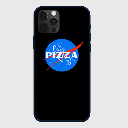Чехол iPhone 12 Pro Max Пица мем бренд / 3D-Черный – фото 1