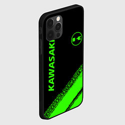 Чехол для iPhone 12 Pro Max Kawasaki - logo, цвет: 3D-черный — фото 2