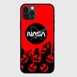 Чехол iPhone 12 Pro Max Marshmello x Nasa red