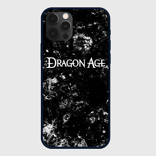 Чехол iPhone 12 Pro Max Dragon Age black ice / 3D-Черный – фото 1