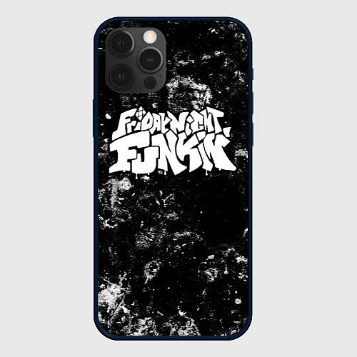 Чехол iPhone 12 Pro Max Friday Night Funkin black ice / 3D-Черный – фото 1