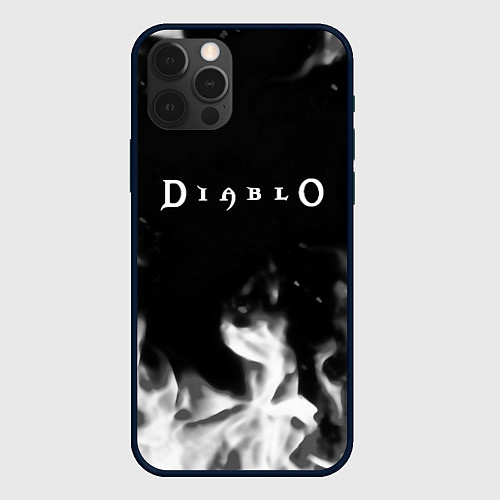 Чехол iPhone 12 Pro Max Diablo fire black / 3D-Черный – фото 1