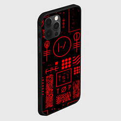 Чехол для iPhone 12 Pro Max Twenty one pilots pattern rock, цвет: 3D-черный — фото 2