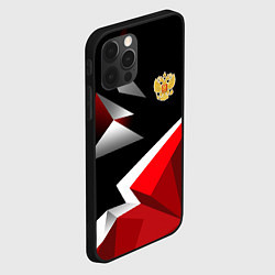 Чехол для iPhone 12 Pro Max Russia uniform - красный и черный, цвет: 3D-черный — фото 2