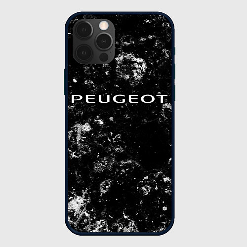 Чехол iPhone 12 Pro Max Peugeot black ice / 3D-Черный – фото 1