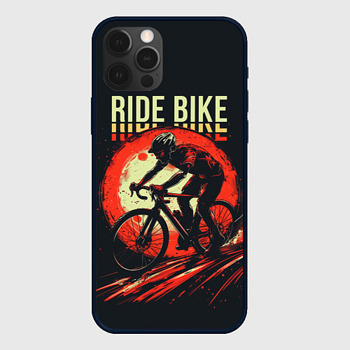 Чехол iPhone 12 Pro Max Ride bike / 3D-Черный – фото 1