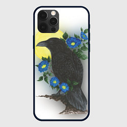Чехол для iPhone 12 Pro Max Чёрный ворон на ветке, цвет: 3D-черный
