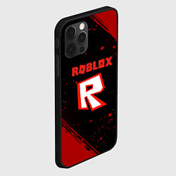 Чехол для iPhone 12 Pro Max Roblox текстура мобайл гейм, цвет: 3D-черный — фото 2