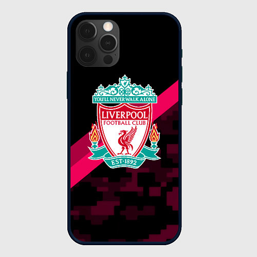 Чехол iPhone 12 Pro Max Liverpool sport fc club / 3D-Черный – фото 1