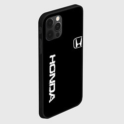 Чехол для iPhone 12 Pro Max Honda white logo auto, цвет: 3D-черный — фото 2