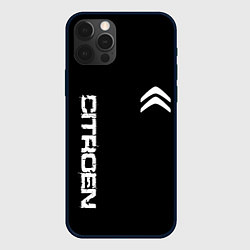 Чехол iPhone 12 Pro Max Citroen logo white