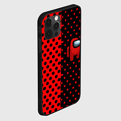Чехол для iPhone 12 Pro Max Among us geometry dot, цвет: 3D-черный — фото 2