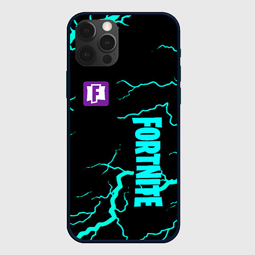 Чехол iPhone 12 Pro Max Fortnite storm games / 3D-Черный – фото 1