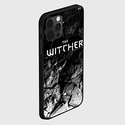 Чехол для iPhone 12 Pro Max The Witcher black graphite, цвет: 3D-черный — фото 2