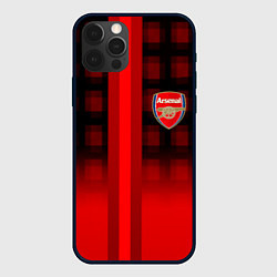 Чехол iPhone 12 Pro Max Arsenal fc sport geometry steel