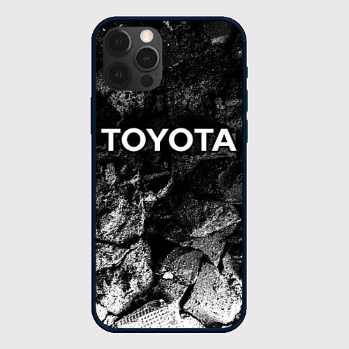 Чехол iPhone 12 Pro Max Toyota black graphite / 3D-Черный – фото 1