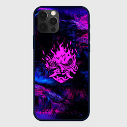 Чехол для iPhone 12 Pro Max Cyberpunk неоновые краски, цвет: 3D-черный