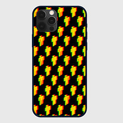 Чехол iPhone 12 Pro Max Billie Eilish glitch pattern