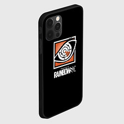 Чехол для iPhone 12 Pro Max Rainbow six logo ubisoft favorite, цвет: 3D-черный — фото 2