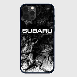 Чехол iPhone 12 Pro Max Subaru black graphite