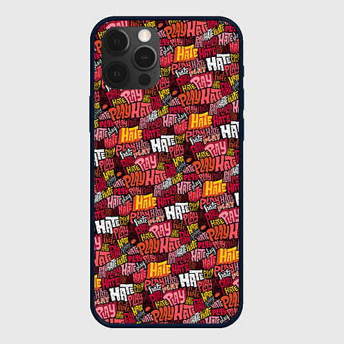 Чехол iPhone 12 Pro Max Разыгрывай неприязнь / 3D-Черный – фото 1