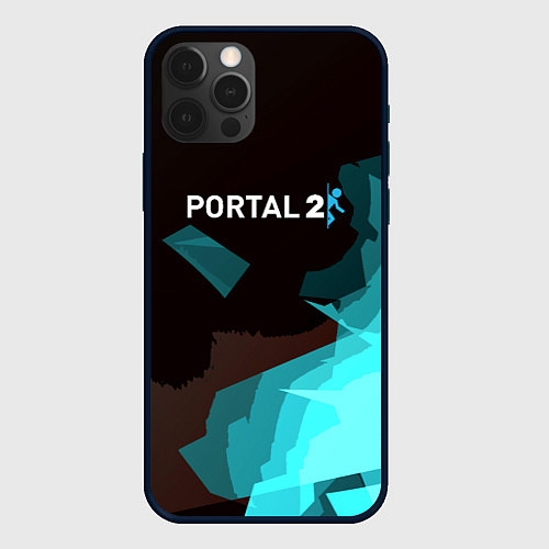Чехол iPhone 12 Pro Max Portal abstraction game valve / 3D-Черный – фото 1