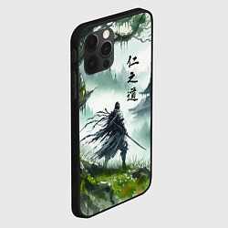 Чехол для iPhone 12 Pro Max Samurai - ghost of Tsushima, цвет: 3D-черный — фото 2