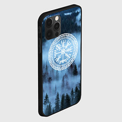 Чехол для iPhone 12 Pro Max Символика вегвизир - помни свои корни, цвет: 3D-черный — фото 2