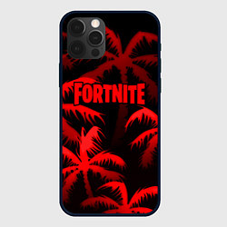 Чехол для iPhone 12 Pro Max Fortnite tropic red, цвет: 3D-черный