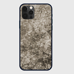Чехол для iPhone 12 Pro Max Абстракция - серый грязный гранж, цвет: 3D-черный