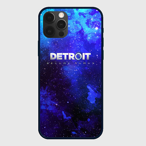 Чехол iPhone 12 Pro Max Detroit become human space / 3D-Черный – фото 1