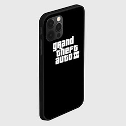 Чехол для iPhone 12 Pro Max GTA3 logo, цвет: 3D-черный — фото 2