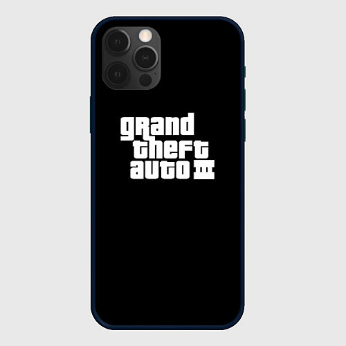 Чехол iPhone 12 Pro Max GTA3 logo / 3D-Черный – фото 1