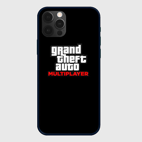 Чехол iPhone 12 Pro Max GTA мультиплеер / 3D-Черный – фото 1