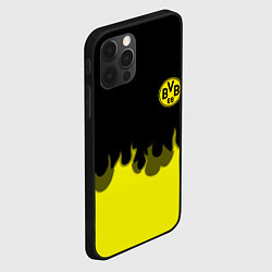 Чехол для iPhone 12 Pro Max Borussia fire fc, цвет: 3D-черный — фото 2