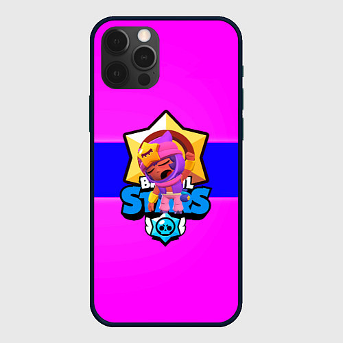 Чехол iPhone 12 Pro Max Brawl stars sandy / 3D-Черный – фото 1