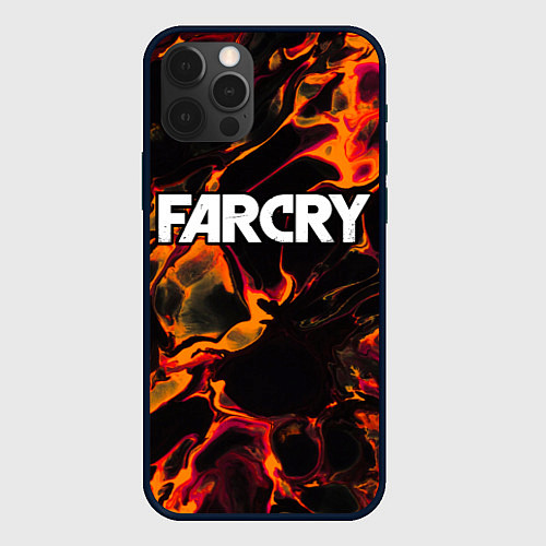 Чехол iPhone 12 Pro Max Far Cry red bloody lava / 3D-Черный – фото 1