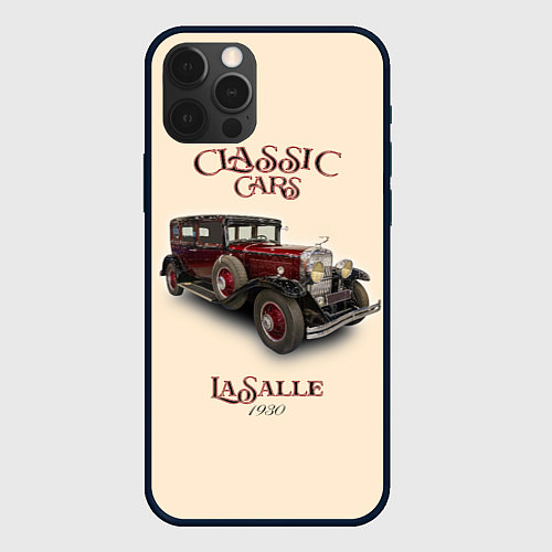 Чехол iPhone 12 Pro Max Классические автомобили LaSalle / 3D-Черный – фото 1