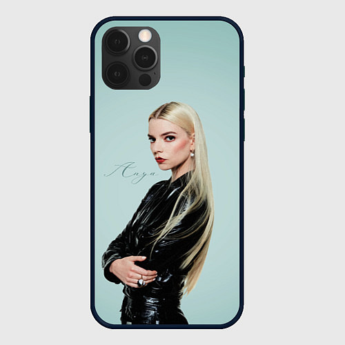 Чехол iPhone 12 Pro Max Anya Taylor - Joy - actress / 3D-Черный – фото 1