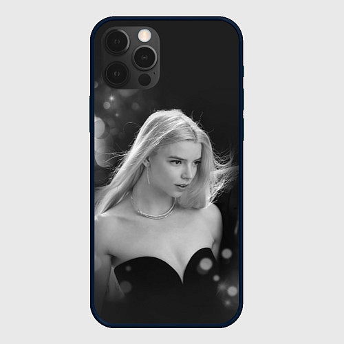 Чехол iPhone 12 Pro Max Actress - Anya Taylor - Joy / 3D-Черный – фото 1