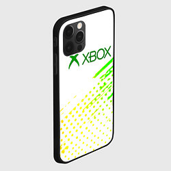 Чехол для iPhone 12 Pro Max Xbox краски текстура геймер, цвет: 3D-черный — фото 2