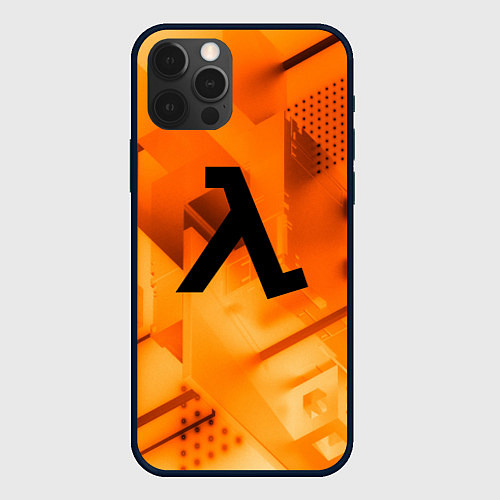 Чехол iPhone 12 Pro Max Half life rusty steel / 3D-Черный – фото 1