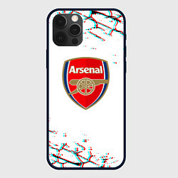 Чехол для iPhone 12 Pro Max Arsenal fc текстура, цвет: 3D-черный