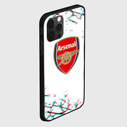 Чехол для iPhone 12 Pro Max Arsenal fc текстура, цвет: 3D-черный — фото 2