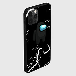 Чехол для iPhone 12 Pro Max Among us storm black, цвет: 3D-черный — фото 2